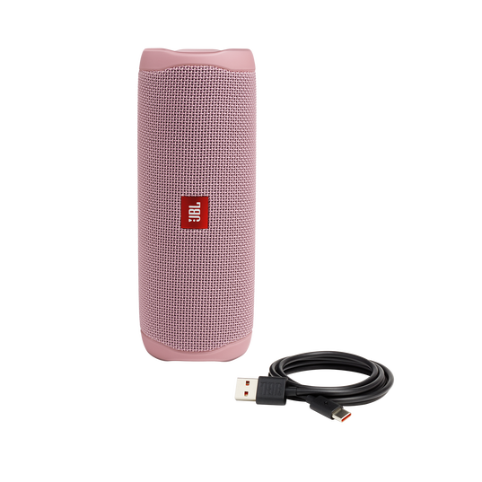 JBL Flip 5 - Pink - Portable Waterproof Speaker - Detailshot 1